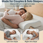 Couple Comfort Memory Foam Arm-Channel Pillow