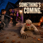 Sound-Activated Animated Crawling Mummy with Glowing Red Eyes