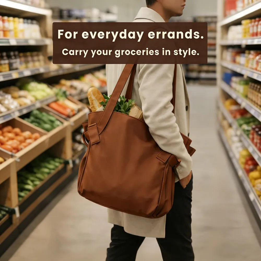 🛒 Foldable Jumbo Tote Bag – Smarter Shopping, Made Simple