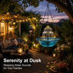 💦 Hanging Solar Bird Bath Fountain