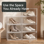 Clear Foldable Shoe Storage Boxes