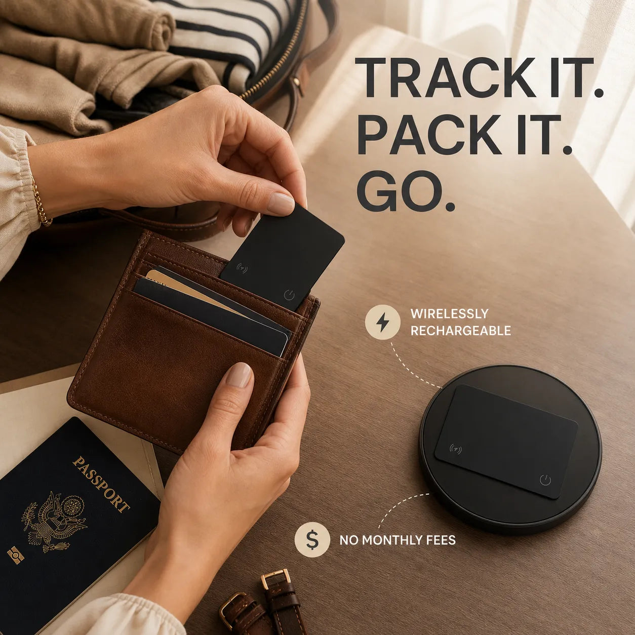 Ultra-Thin Wireless Tracking Card