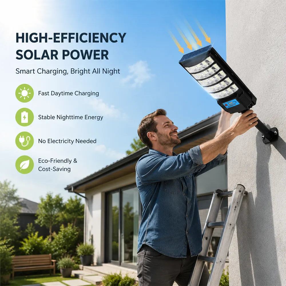 🌞 Solar Motion Sensor Outdoor Street Light