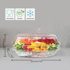 ❄️ 15-Inch Refrigerated Party Serving Tray with Lid
