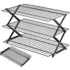 Space-Saving 3-Tier Foldable Cooling Rack
