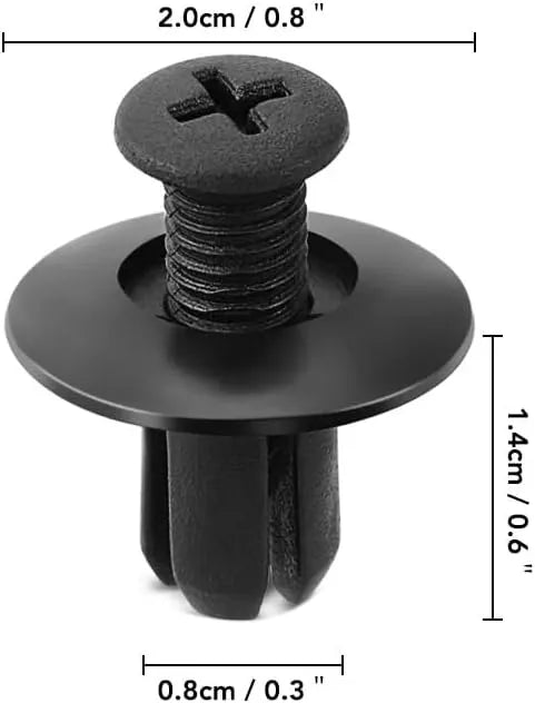 100PCS Universal Car Fastener Clips for Smart Fortwo/Forfour Series