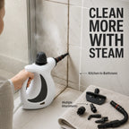 High-Pressure Handheld Steam Cleaner with Multi-Surface Attachments