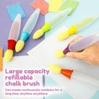 🎨 Washable Watercolor Chalk Pens Set (6 Pack)