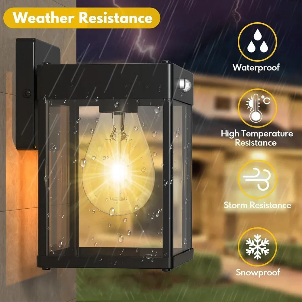 Solar-Powered Outdoor Wall Light with Motion Sensor