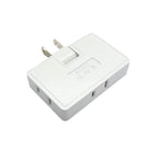 180° Rotating Flat Plug Adapter — 3-Outlet Space Saver
