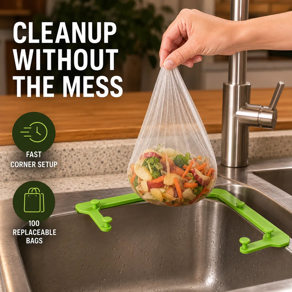 No-Mess Corner Sink Strainer Kit