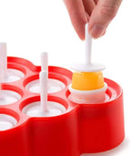 Mini DIY 9-Cavity Silicone Ice Pop Mold for Kids – Create Homemade Ice Cream & Frozen Treats
