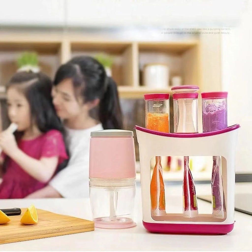 Baby Food Pouch Maker Squeeze Station