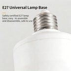 💡 E27 Screw-Base Silent Mini Fan Light,Remote Control