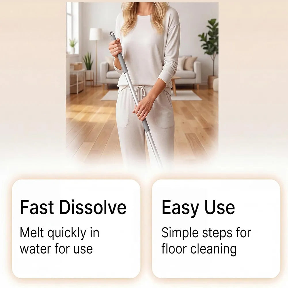 🧼Multi-Purpose Floor Cleaning Sheets – Concentrated Dissolvable Cleaning Tablets for Hardwood & Tile Floors