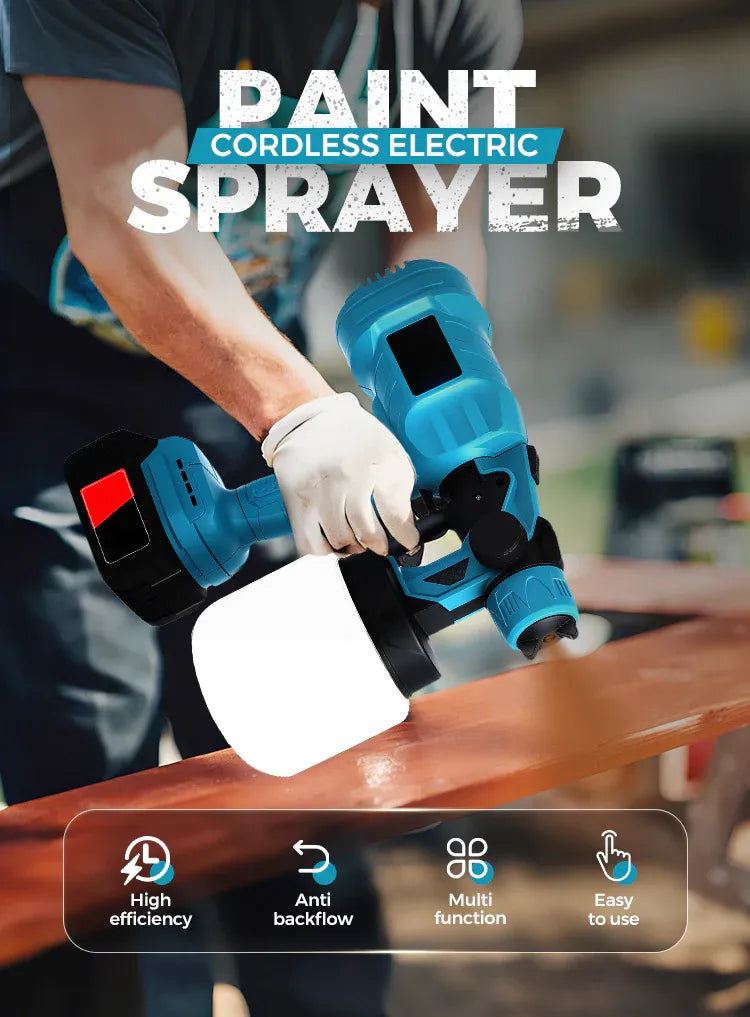 Mroace 21V Cordless HVLP Electric Paint Sprayer Kit