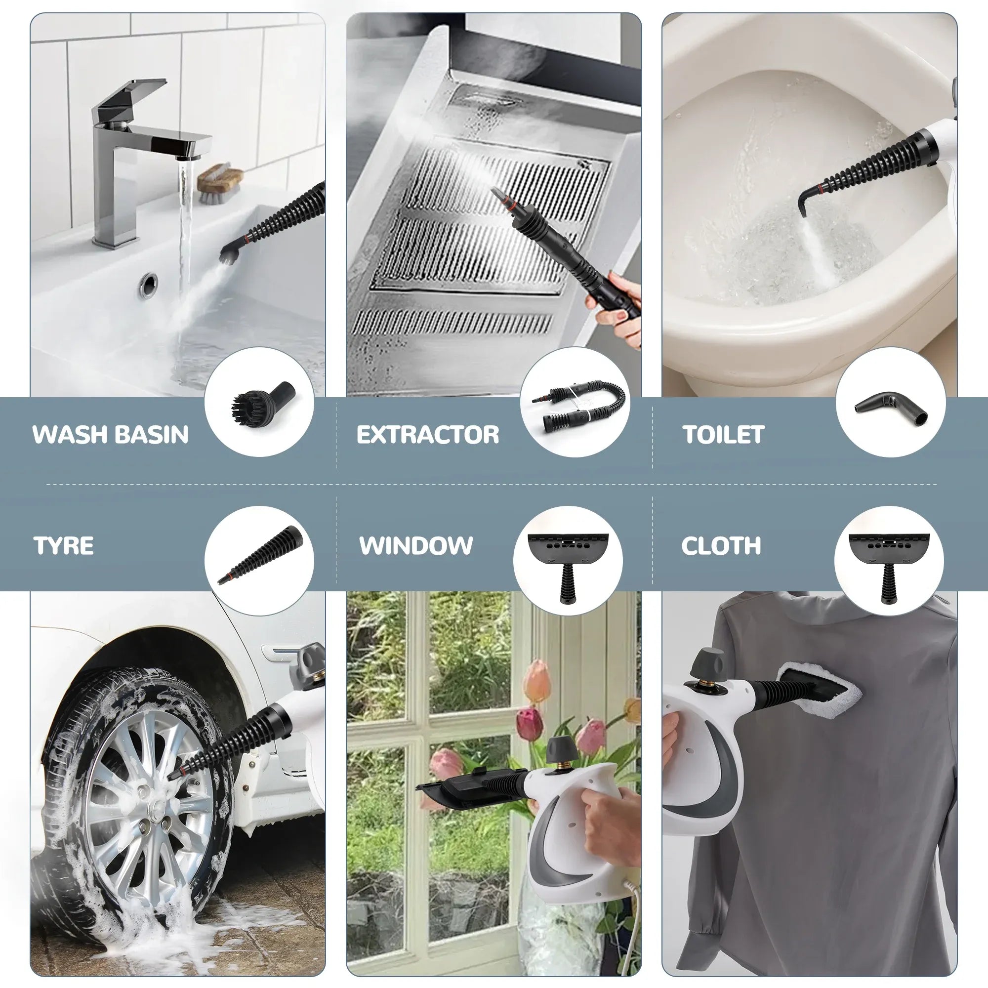 SteamPro Elite: The Ultimate Handheld Steam Cleaner for Multi-Surface Deep Cleaning