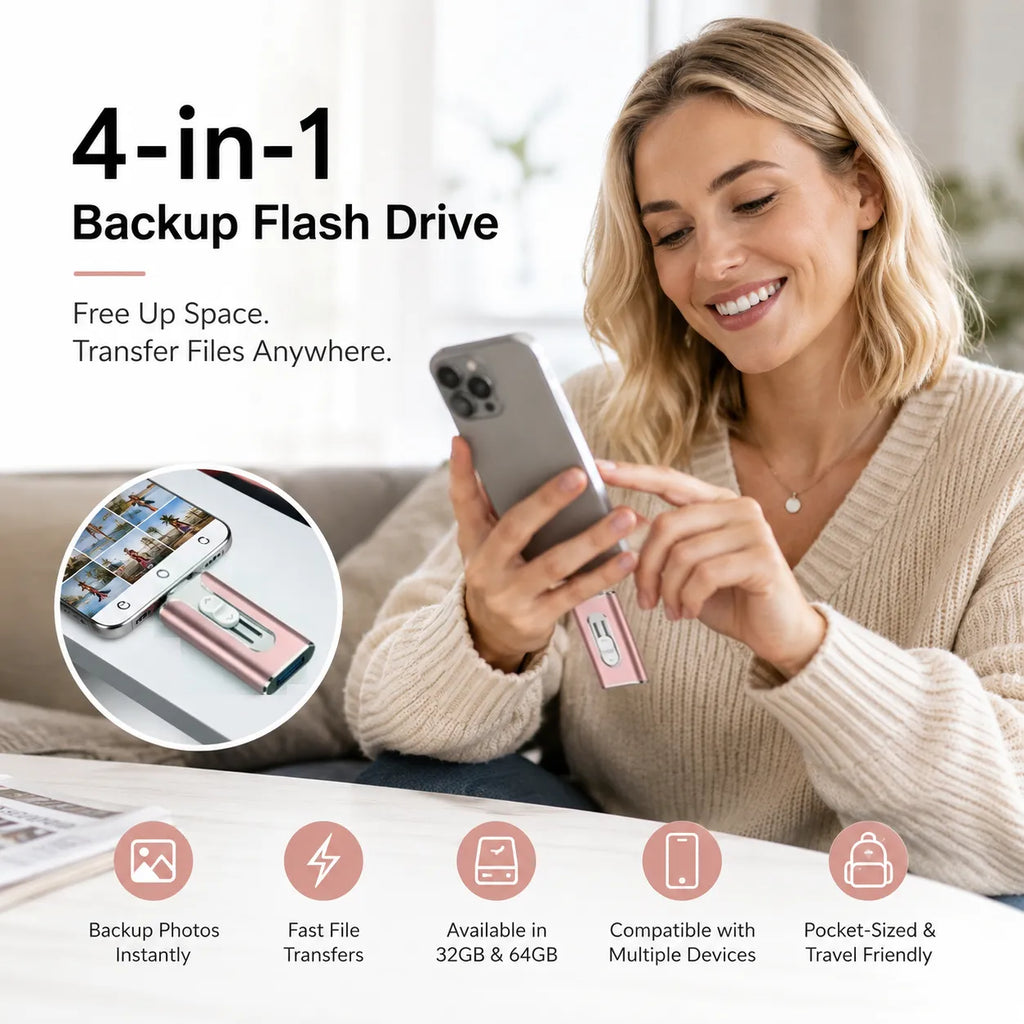📱 4-in-1 Backup Flash Drive