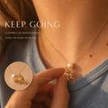 Keep Going Pearl Pendant Necklace