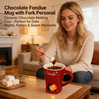 🍫 Chocolate Fondue Mug with Fork
