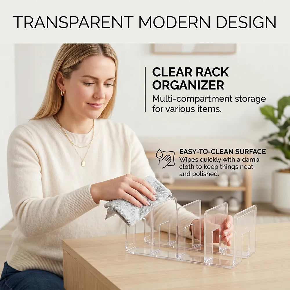 👶 Transparent Kids Shoe Organizer Rack
