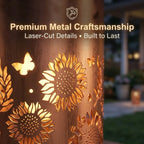 Solar Lanterns with Projection – Sunflower & Butterfly Ground Art Lights🌼✨