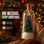 Recordable Christmas Tree Keepsake Bottle – Personalized Voice Message Gift