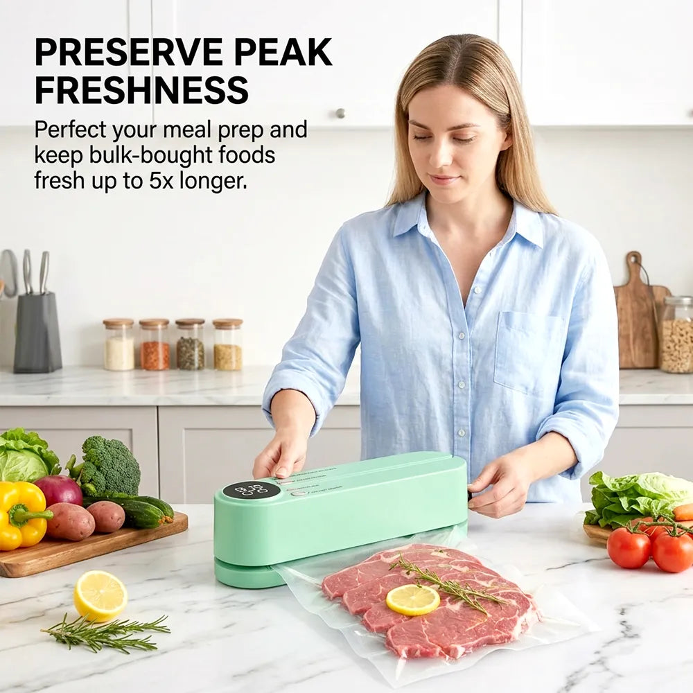 🥑✨Mini Vacuum Bag Sealer – Cordless Handheld Food Sealing Machine