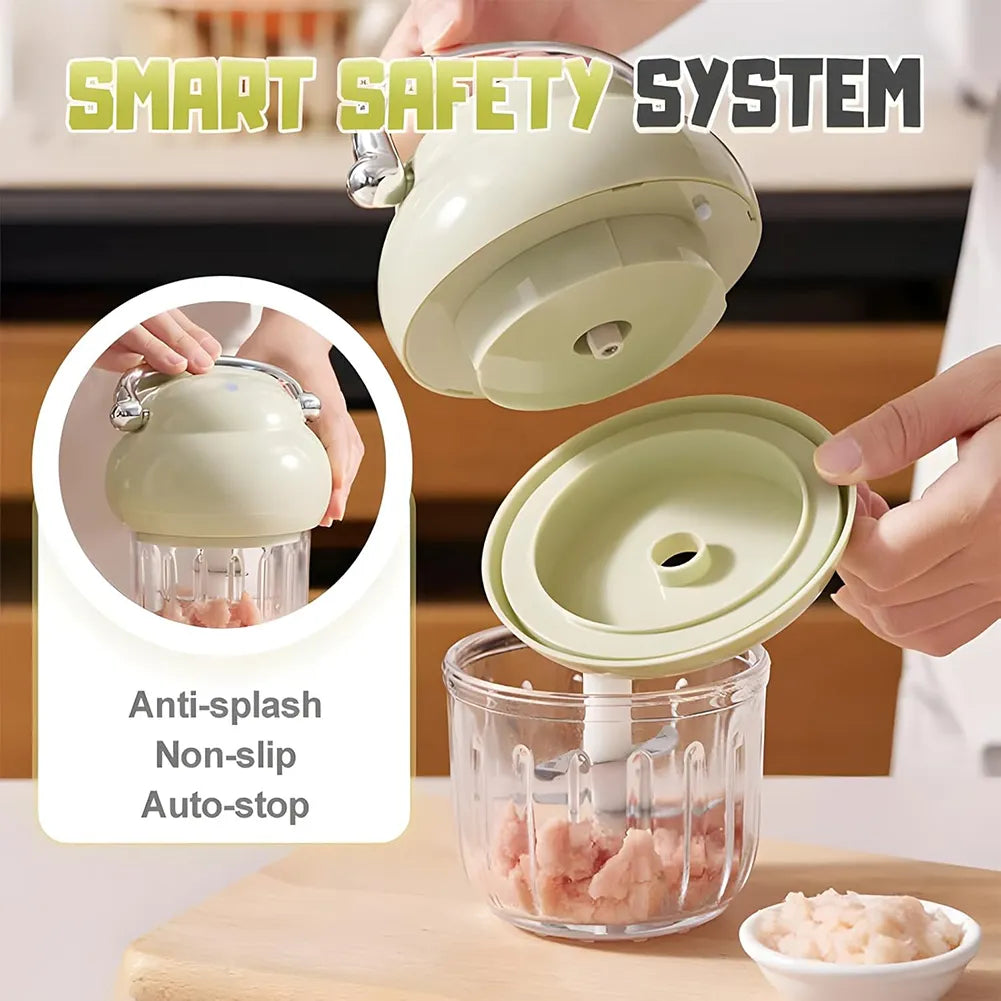 Rechargeable Mini Food Chopper 🔪 Chop Garlic in Seconds