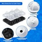 Baseball Ice Ball Mold – 6-Cavity Silicone Tray