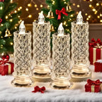 🕯️ Rose Shadow LED Flameless Candles – Elegant & Safe Ambiance, Anytime, Anywhere!