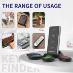 🔑 Wireless Key Finder with Sound & Light – 1 Transmitter + 4 Receivers