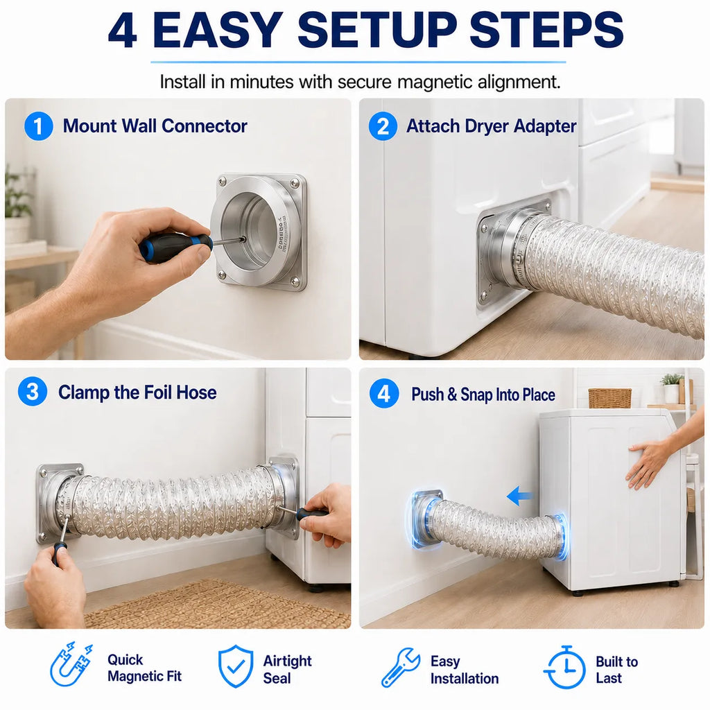 Magnetic Dryer Vent Connector