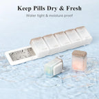 💊 Refrigerator Magnetic Weekly Pill Organizer (7-Day System)