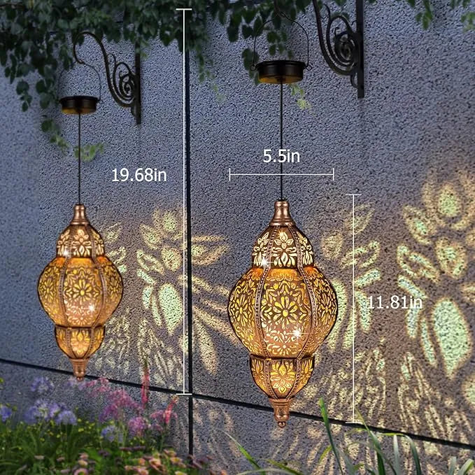 ✨Moroccan Solar Lantern – Elegant Outdoor Ambience with a Magical Glow