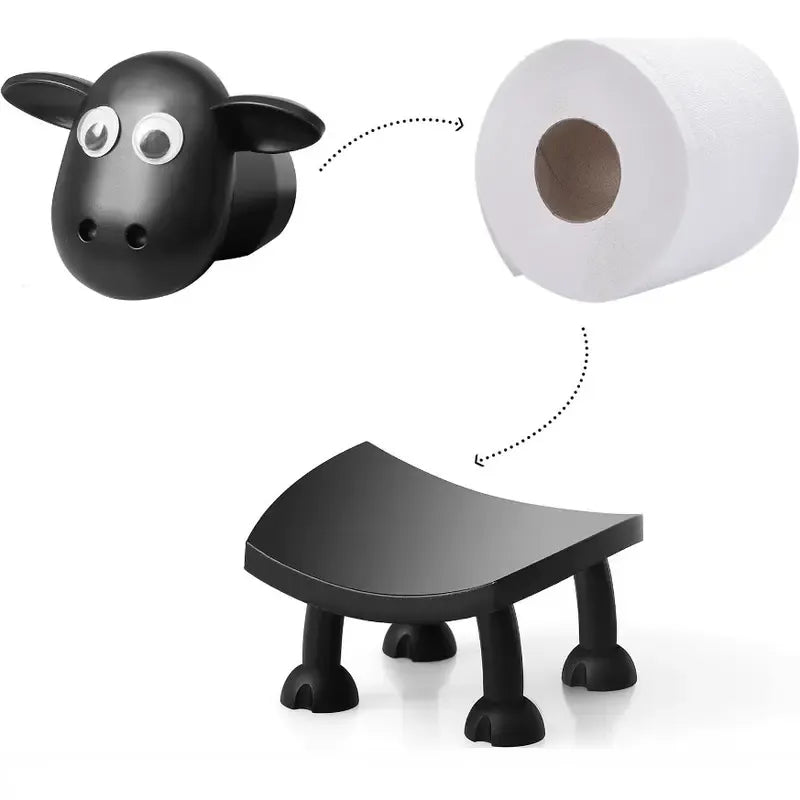 🐑 Sheep Toilet Paper Holder – Make Your Bathroom Baa-rilliant!
