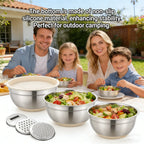 🥗 Gluten Grater with Lid and Salad Bowl Set