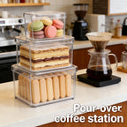 7-1Pack Stackable Refrigerator & Pantry Organizer Bins