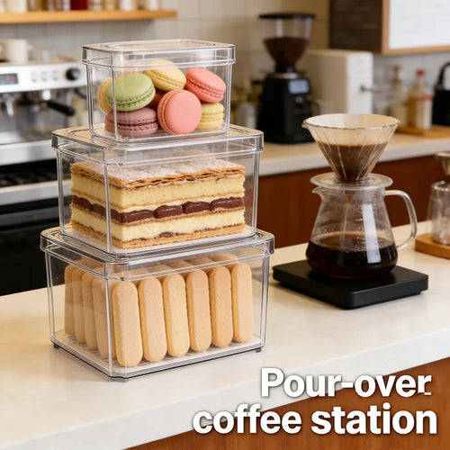 7-1Pack Stackable kylskåp & Pantry organisator behållare