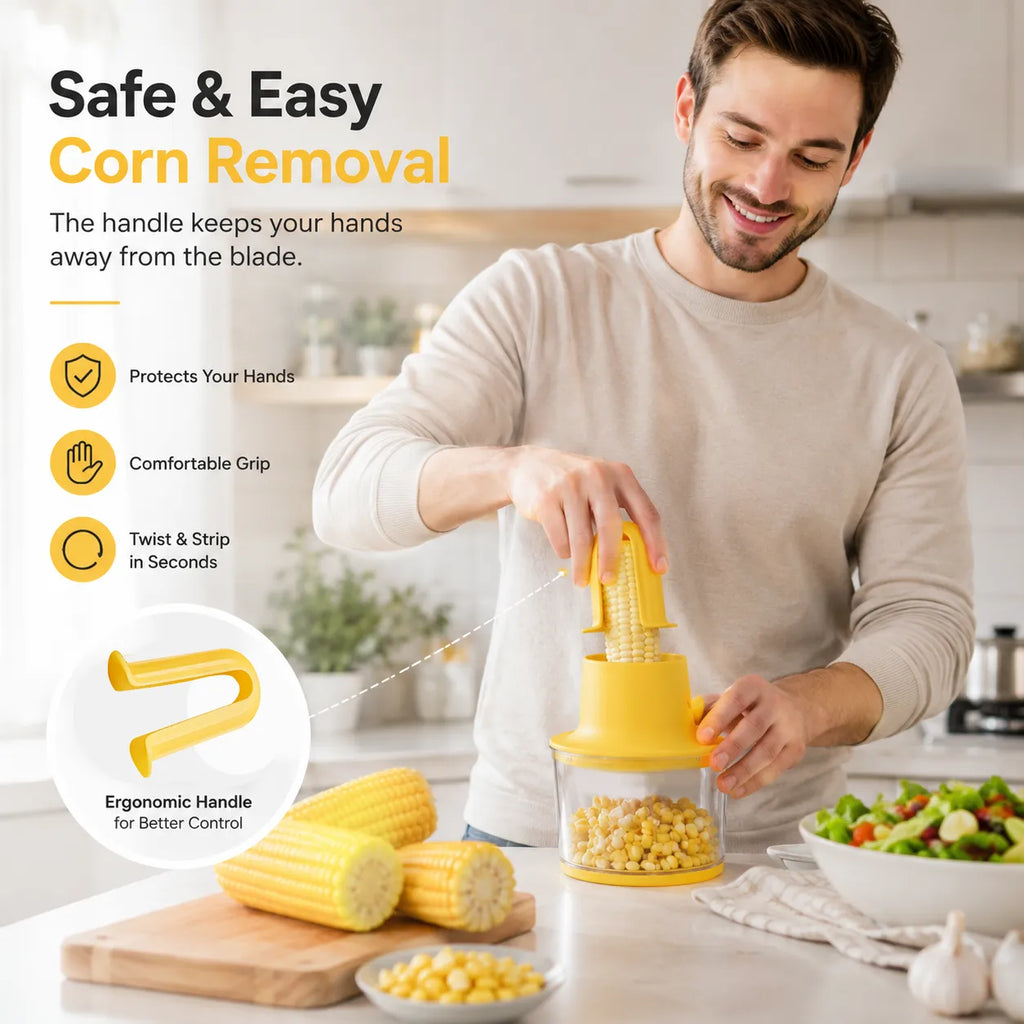 🌽 Stainless Steel Corn Kernel Remover