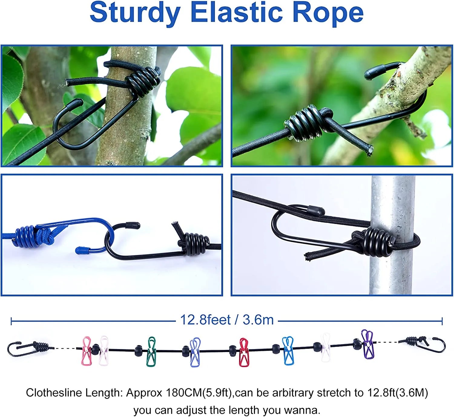 🔥Portable Clothesline for Camping/Backyard/RV