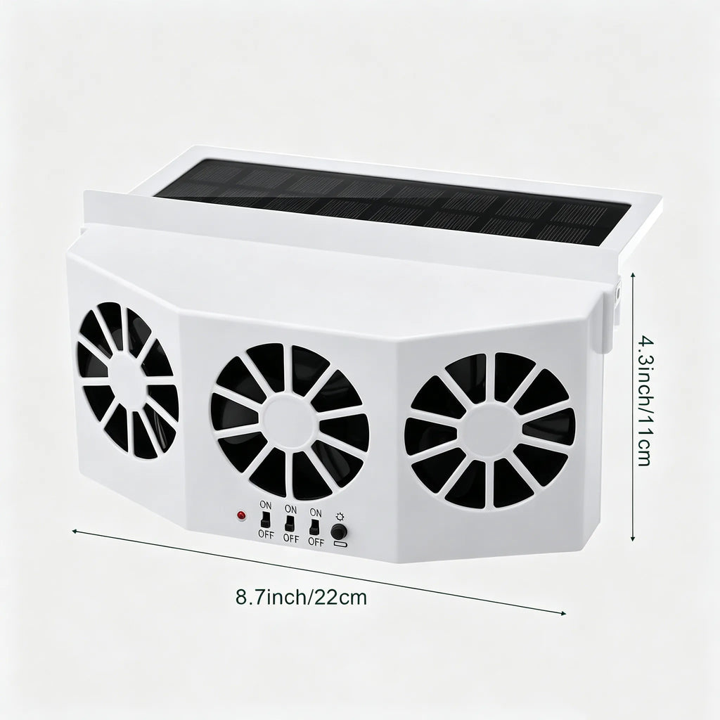 ☀️ Solar-Powered Car Ventilation Fan