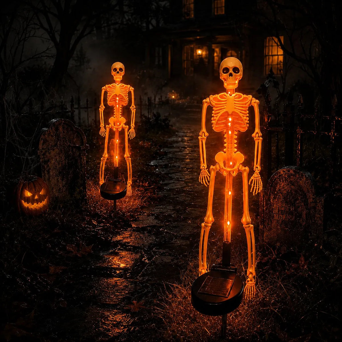 Solar Skeleton Yard Stake – Halloween Garden Light