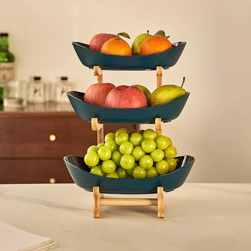 🍓2-Tier / 3-Tier Vertical Fruit Storage Rack (Includes Stand）: Easy Access & More Space for Your Kitchen