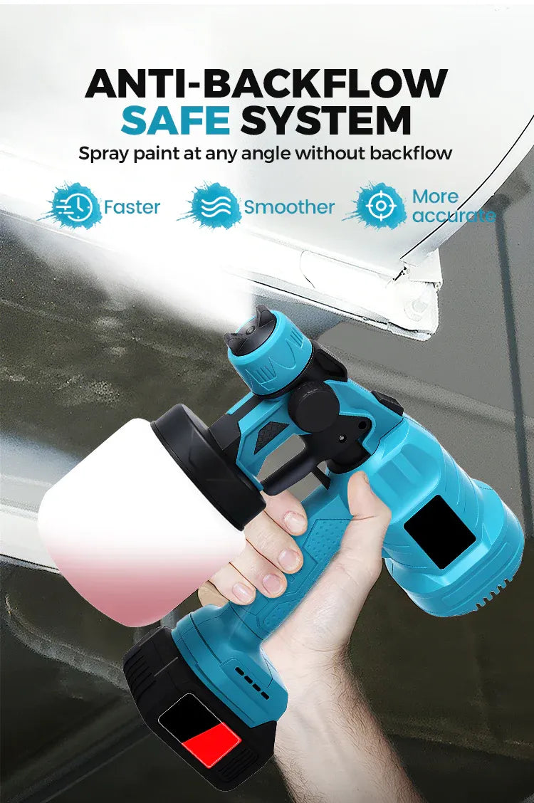 Mroace 21V Cordless HVLP Electric Paint Sprayer Kit