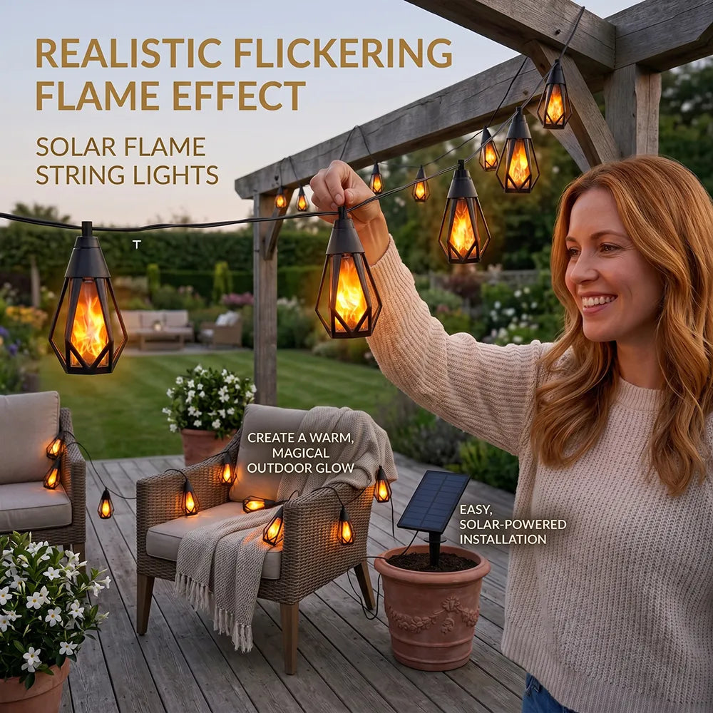 ✨ Solar Flame String Lights