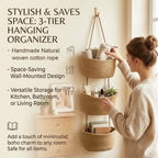 🌿Behind-the-Door Hanging Storage Basket (3-Tier Wall-Mounted Organizer)