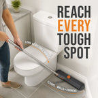3-in-1 Rotating Floor Scrub Brush with Squeegee