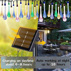 GlowDrop 8-Mode Solar Waterdrop String Lights