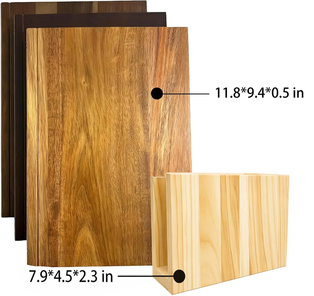 📚 Pine Wood Cutting Board Set